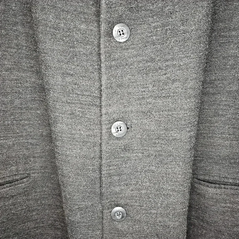 Wool Men's 100% Pure Charcoal 3-Button Sport Coat With Flaws Blazer Overcoat 46R